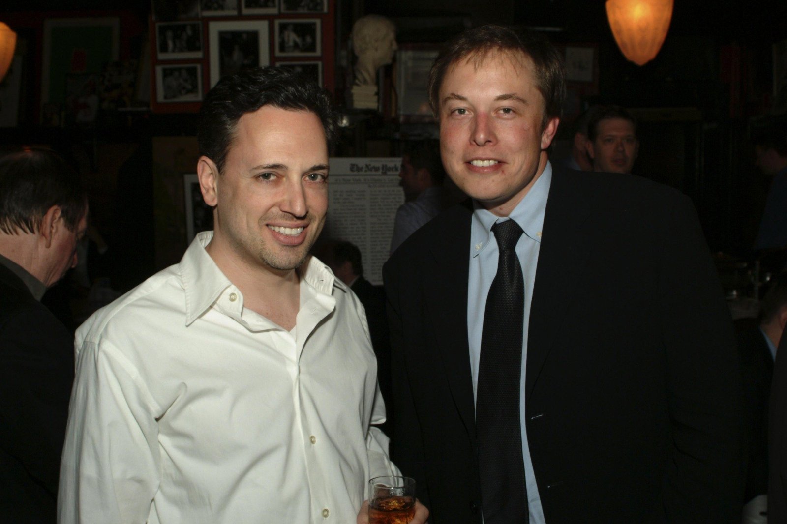 David Sacks and Elon Musk in 2006.